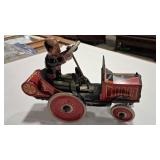 LOUIS MARX & CO TIN CRAZY COO -COO CAR METAL TOY