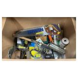 GROUP OF HAND TOOLS INC SAW, LEVELS AND MORE