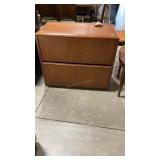 HORIZONTAL WOOD 2 DRAWER FILING CABINET