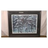 ROBERT BATEMAN 'DESCINDING SHADOWS -TIMBER WOLVES'