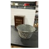 VTG ANDACO KAFFEE TIN & ENAMEL PAN