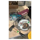 CORDED BELT SANDER AND CIRCULAR SAW