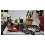 PHILIPPE RICHARD KNIFE BLOCK & KITCHEN ASSORTMENT