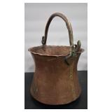 HAMMERED COPPER ANTQ PAIL