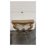 ROCOCO STYLE HALF ROUND WALL MOUNT TABLE