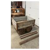 ORE MINING CART FROM DILLON MT W/ 2 TRACKS