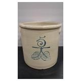 #5 REDWING BIRCH LEAF CROCK