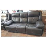 LEATHER 3/3 POWER RECLINE SOFA
