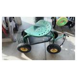 4 WHEEL METAL GARDEN CART