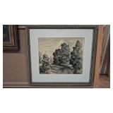 BIRGER SANDZEN 'SUMMER LANDSCAPE'