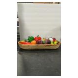 GLASS FRUIT & VEGETABLE VTG ASSORTMENT