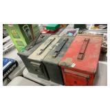 4 METAL AMMO CANS