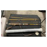 VTG EAGLE CLAW FISHING POLE IN METAL CASE