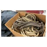 BOX OF ASSORTED ROPE