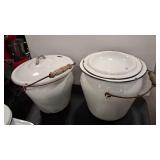 2 - ENAMEL CHAMBER POTS