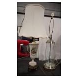 PRINCESS HOUSE & WHITE CERAMIC TABLE LAMPS W/
