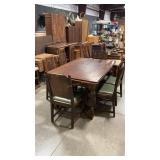 JACOBEAN REVIVAL QUARTER SAWN OAK PULL OUT SIDE