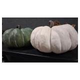 2 - HEAVY RESIN PUMPKIN DECOR