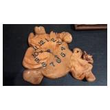 BURL KNOT WALL CLOCK