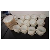 VTG FIRE KING MILK GLASS TEA SET