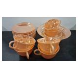 VTG FIRE KING PEACH LUSTRE ASSORTMENT