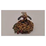 ESTEE LAUDER 'JEWELED NEST EGG' PERFUME COMPACT