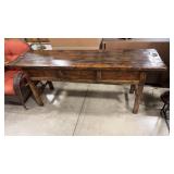 RUSTIC STYLE 3 DRAWER ENTRY TABLE