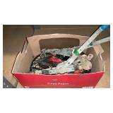 2 RATCHET CABLE PULLERS AND ASST. STRAPS