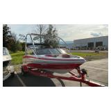 2005 TAHOE Q4 17' V6 MERCRUISER BOAT W/ TRAILER