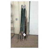 10 T-POSTS & ASST. REBAR