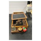VTG ABACUS ,  RULED SLATE & PENS