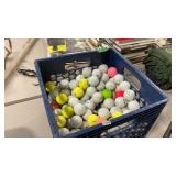 GROUP OF GOLF BALLS AND ASSORTED GOLF CLUBS