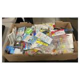GROUP OF FISHING SPINNERS, HOOKS, JIGS AND MORE