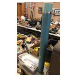 STORAGE TRAY W/ FISHING TACKLE, ROD HOLDER & A