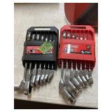TWO 7PC CRAFTSMAN SWIVEL NECK RATCHET WRENCHES