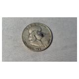 1951 FRANKLIN SILVER HALF DOLLAR