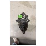 ANTIQUE CAST IRON WALL MOUNTED MATCH SAFE