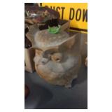 CARVED WOOD OWL
