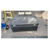 BLACK ALUMINUM DIAMOND PLATE TOOL BOX