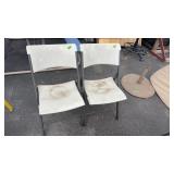 2 FOLDING LIFETIME CHAIRS