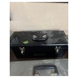 BLACK CRAFTSMAN TOOL BOX W/ TRAY