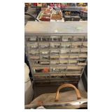 GRAY HARDWARE ORGANIZER W/ CONTENTS