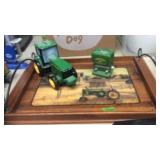 JOHN DEERE SERVING TRAY, JOHN DEERE BANK & JD