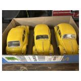 3 DIE CAST VOLKSWAGON BEETLES