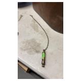 BRASS SURVIVAL WHISTLE W/ CHAIN