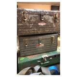 COLEMAN CAMP STOVE & 2 CRAFTSMAN METAL TOOL BOXES
