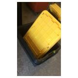 GROUP OF 4 TOTES W/ LIDS