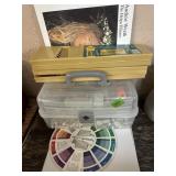 ORGANIZER BOX W/ ART SUPPLIES
