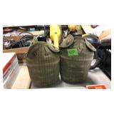 2 MILITARY STYLE CANTEENS