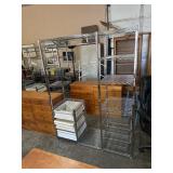 CHROME CLOSET ORGANIZER SHELF, 55'X18'X72'